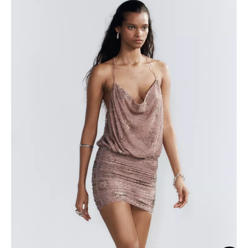 Zara Beaded Sequin Dress